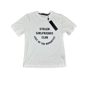 Stolen Girlfriends Club - Last Of The Romantics Tee in White & Black